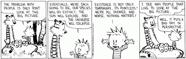 Calvin e a solução para um dia ruim
