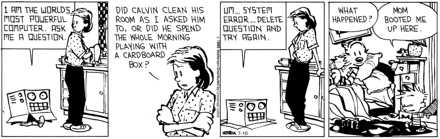 Calvin procrastinando…