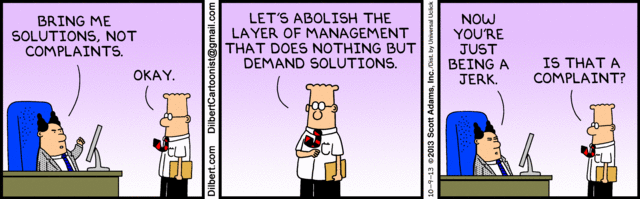 Dilbert Trazendo Soluções