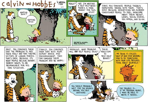 Calvin e uma estratégia infalível para a riqueza