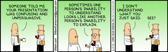 Dilbert e as diferentes perspectivas