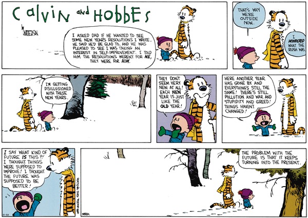 Anos novos segundo o Calvin…