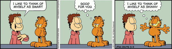 Garfield em “o sábio e o magro”